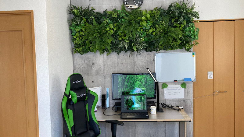 谷町九丁目駅１分 テレワークに最適 超集中型スペース 森の部屋オープン 緑を使った癒しの空間で生産性up間違いなし 完全個室 森の部屋 レンタルスペースを簡単予約